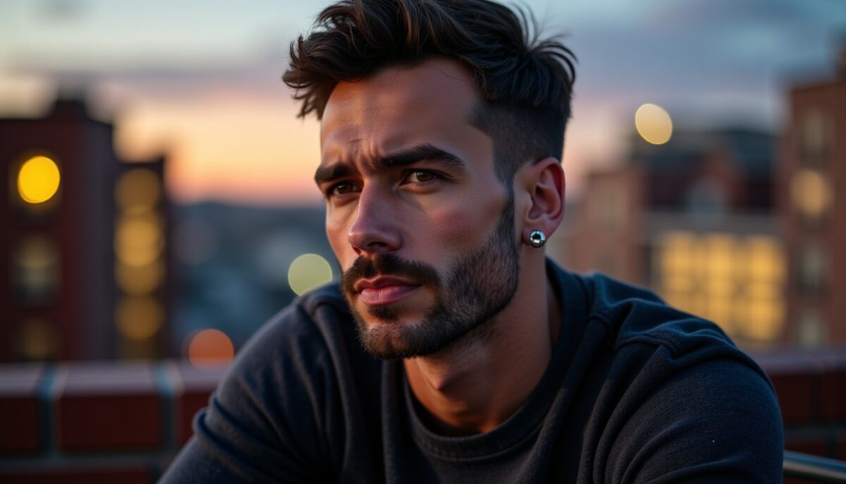 Que symbolise une boucle d’oreille portée à l’oreille gauche chez un homme ?