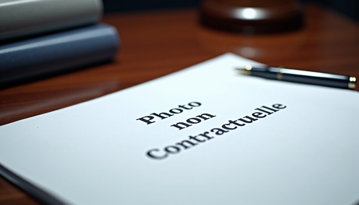 Photo non contractuelle : définition précise et implications juridiques
